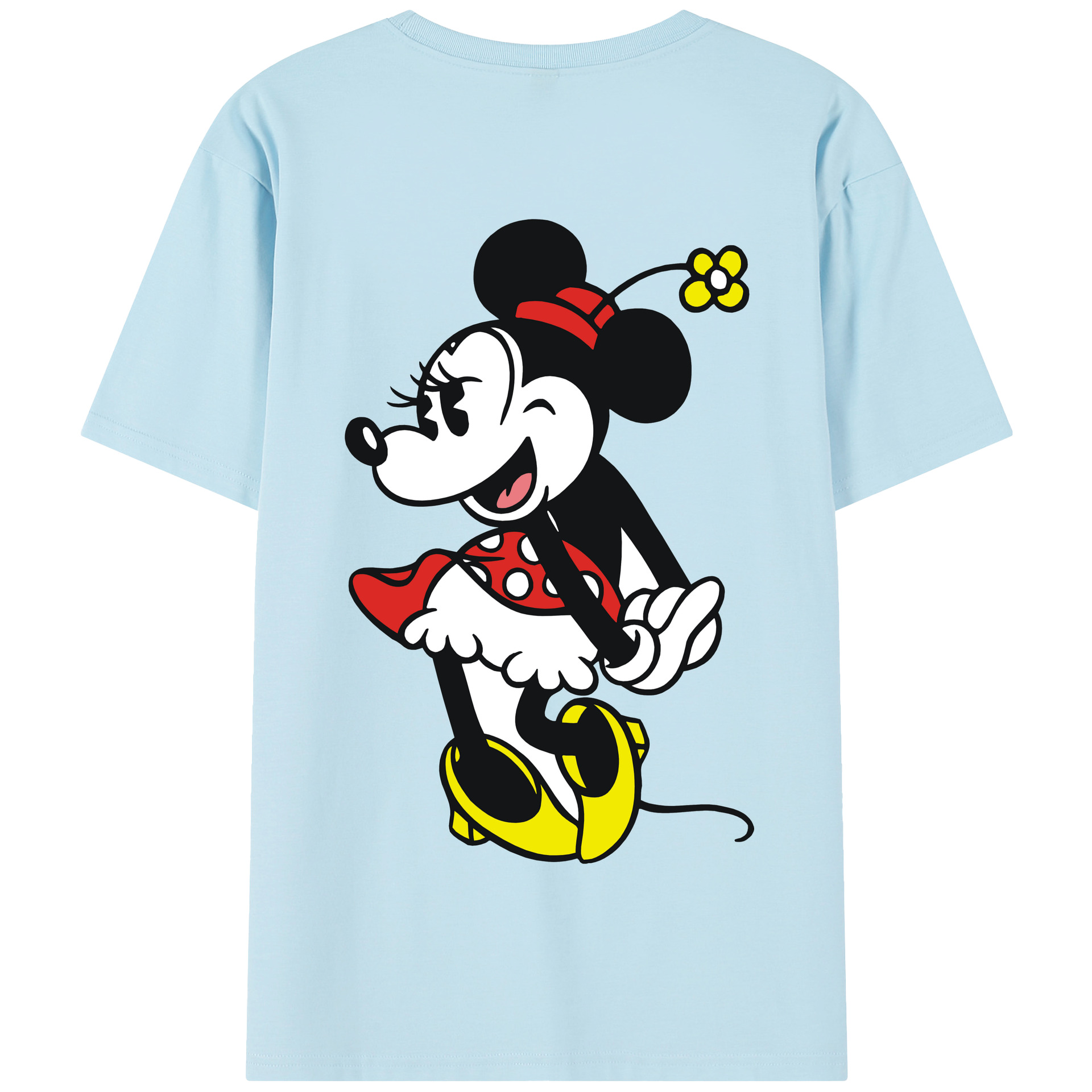 （画像用） ミッキーマウス Mickey Mouse 綿100％半袖Tシャツ（背面プリント）